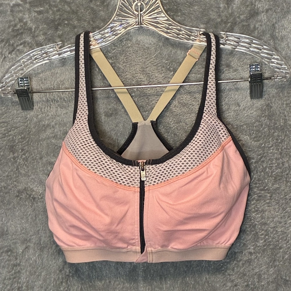 VSX Victoria Secret Knockout Sports Bra 34C Front Zip Underwire High Support